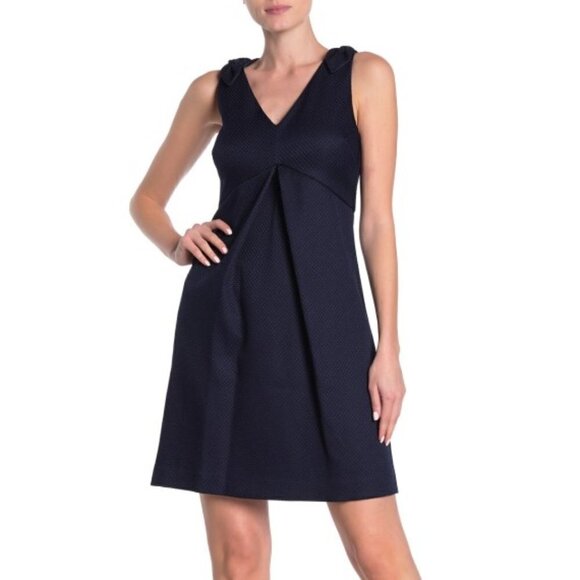 Trina Turk Observer Jacquard Tie-Shoulder Dress - Picture 1 of 3